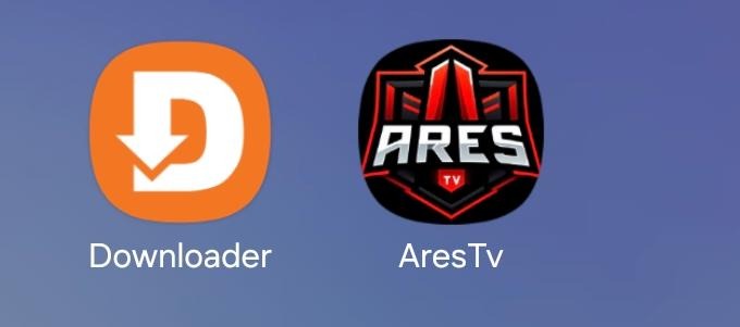 Aplicaciones Downloader y AresTV